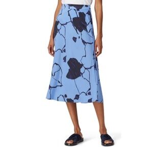 Equipment Blue Floral Iva Skirt Size 6 US $350